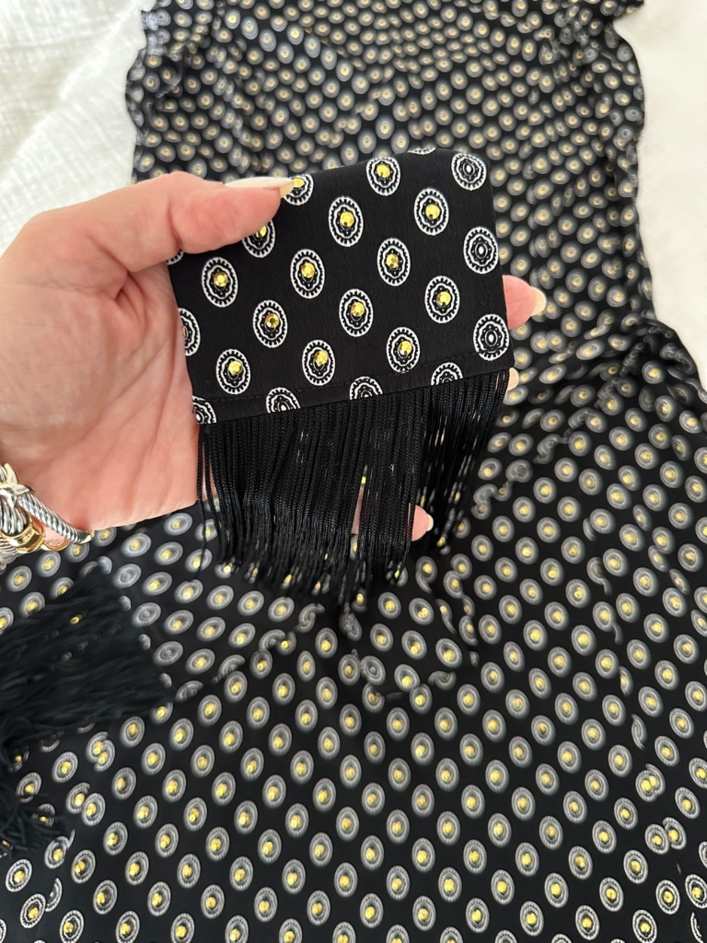 MICHAEL Michael Kors Black Printed Tie-Waist Mini Dress - Picture 2 of 7
